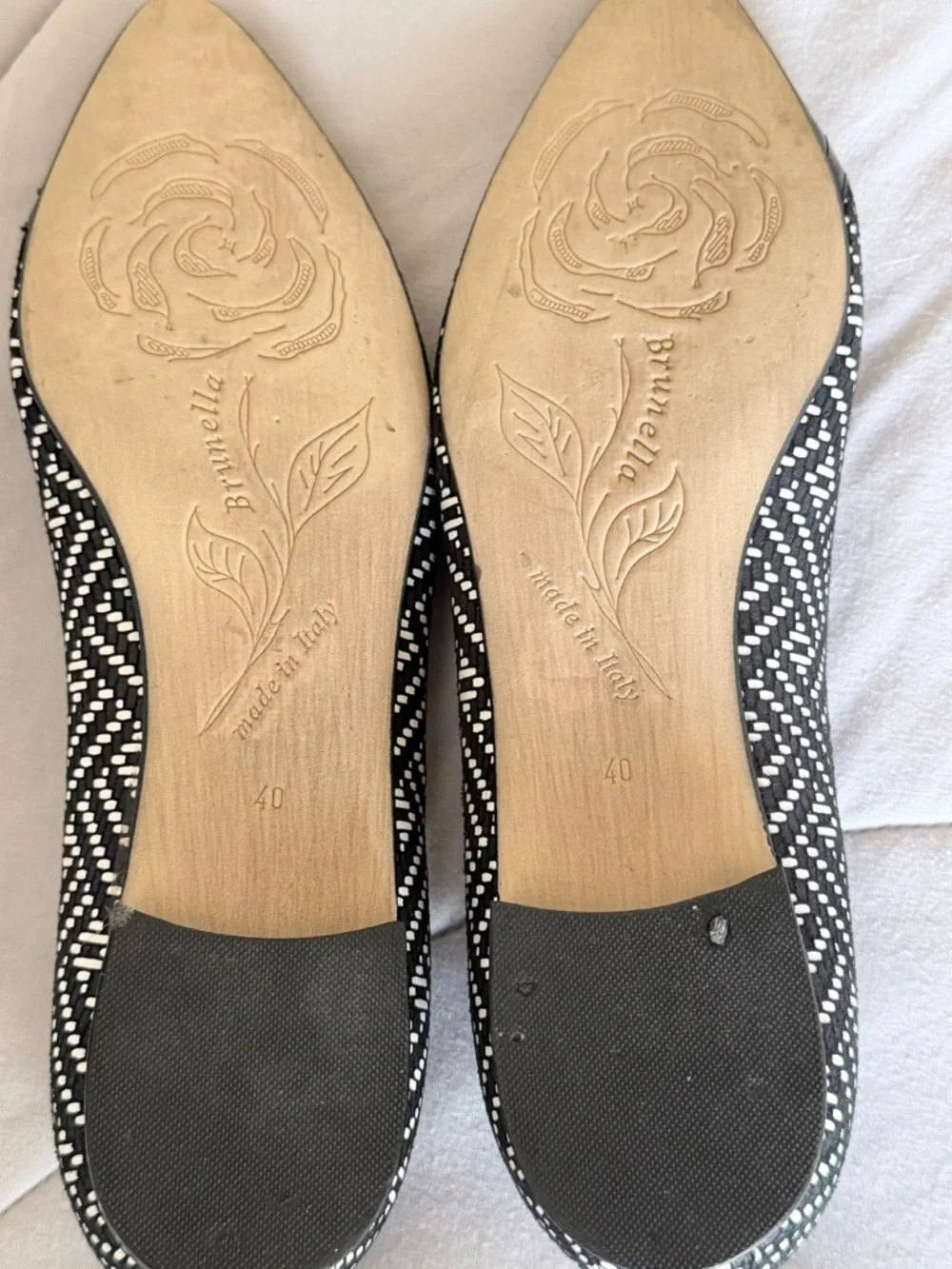 Handmade Italian Leather flats size women’s 9.5 (40)